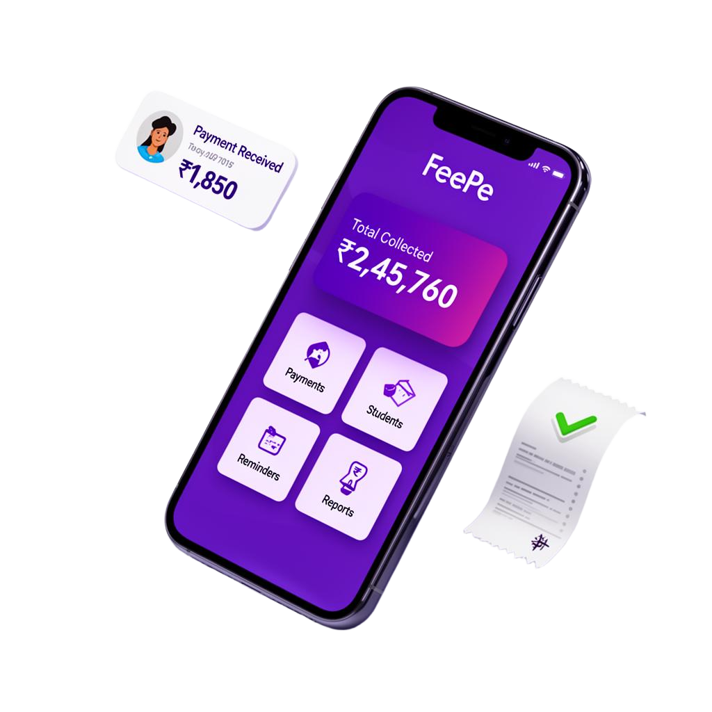 FeePe mobile app dashboard